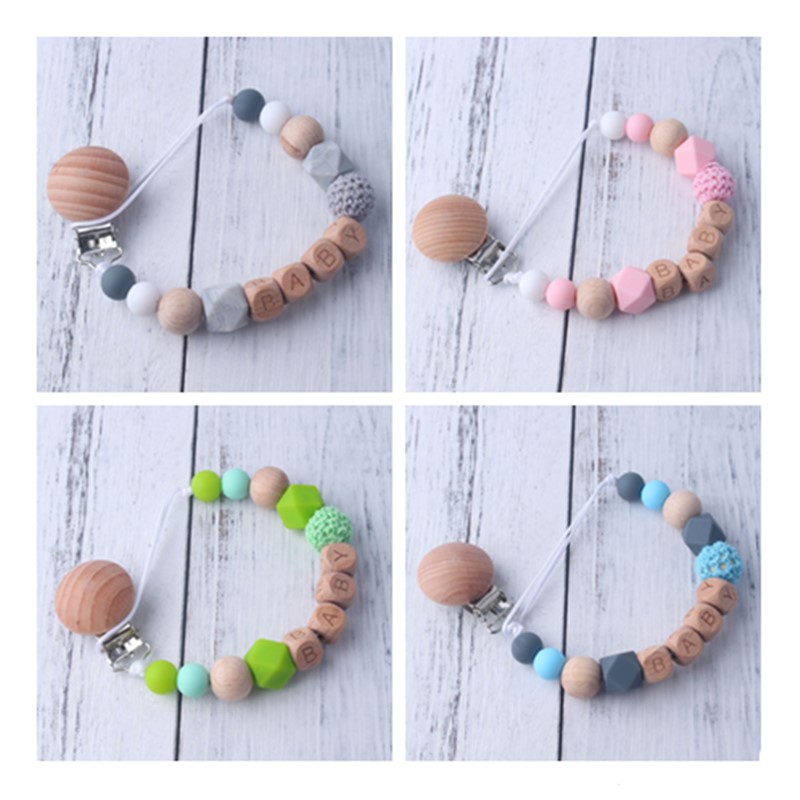 Baby Products Gift - New Baby Pacifier Clips Personalized Name