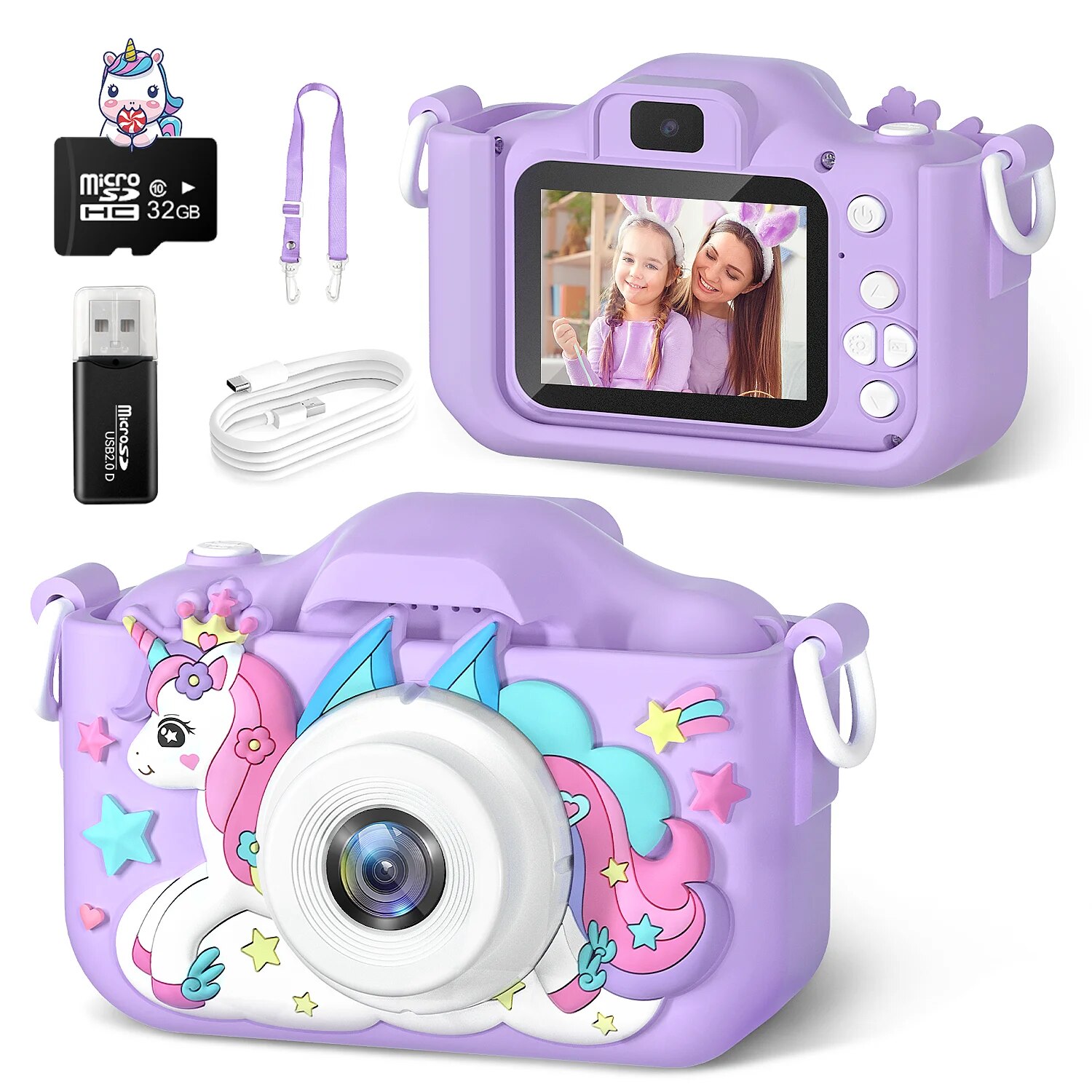 Baby Products Video - Cute Unicorn Kids Cameras Ages 7-12