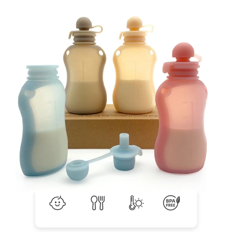 Baby Products Organiser - 150ml Refillable Baby Storage Bag Silicone