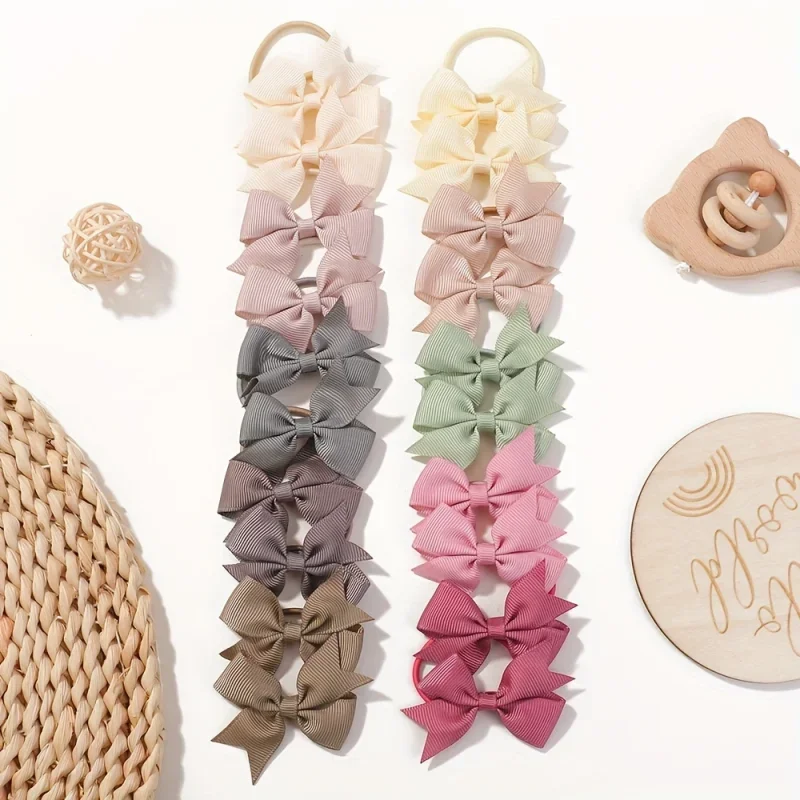 Baby Products Gift - 20Pcs/set 2.1inch Lovely Bowknot Hairband Ribbon