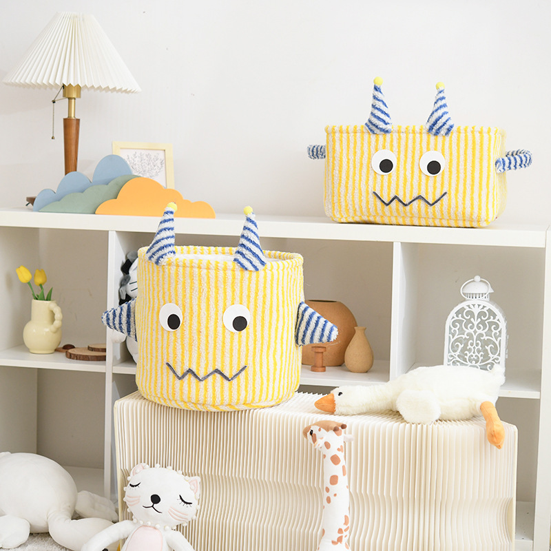 Baby Products Organiser - Soft Cute Plush Kid Storage Basket