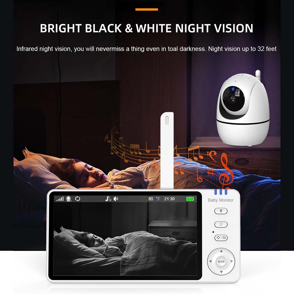 5 Inch Video Baby Monitor Indo - Baby Products Video ulasan dan harga