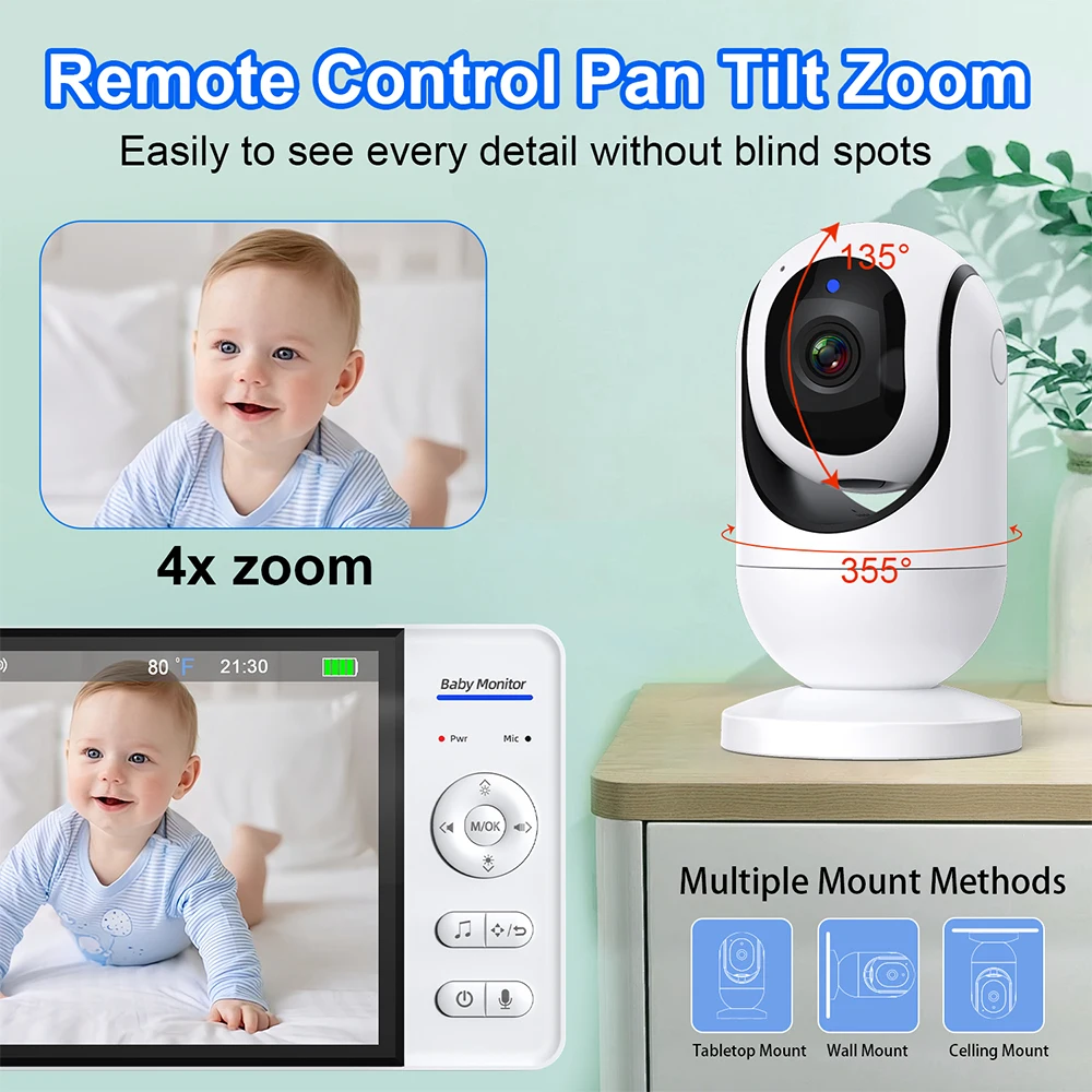7.0'' Video Baby Monitor 720P  - Baby Products Video ulasan dan harga