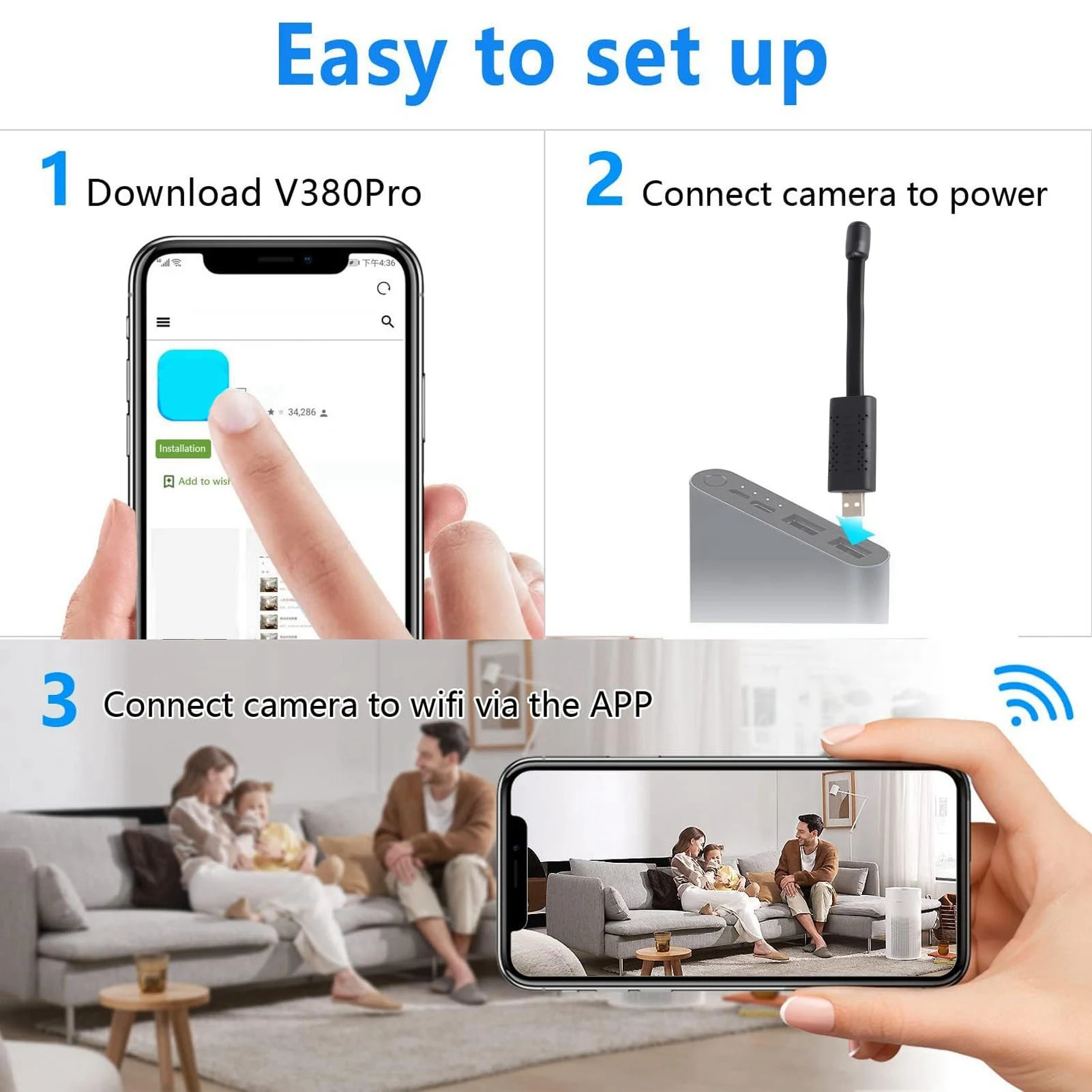 USB WiFi Security Camera 1080P - Baby Products Video ulasan dan harga