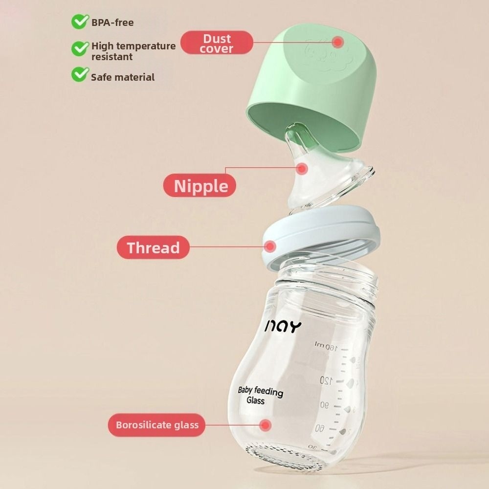 Glass Baby Bottle Anti-flatule - Baby Products Useful ulasan dan harga