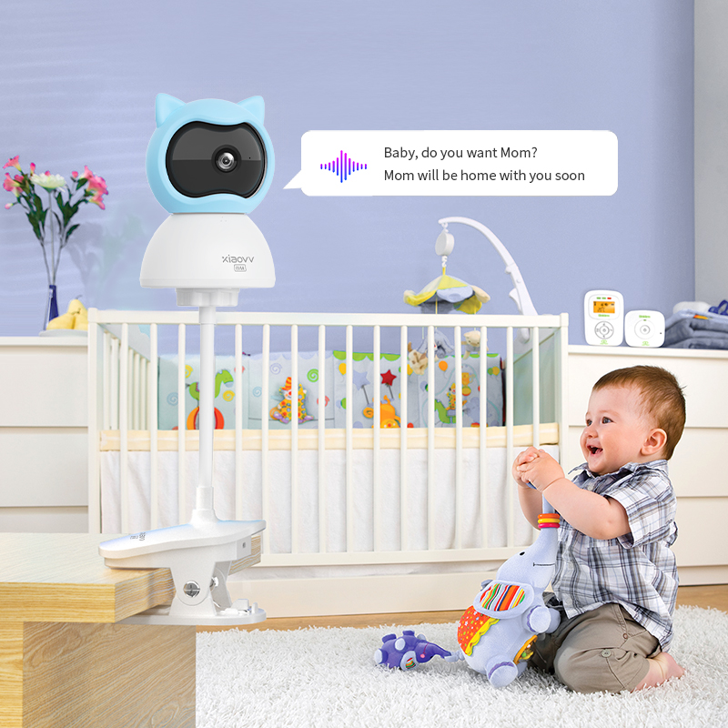 4MP WiFi xiaovv indoor Baby Mo - Baby Products Video ulasan dan harga