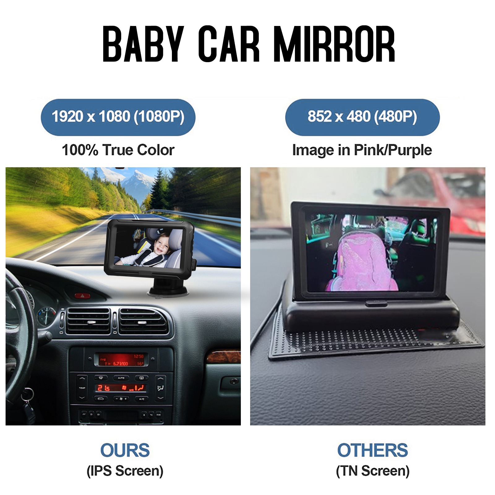 1080P Baby Car Mirror with 4.3 - Baby Products Video ulasan dan harga