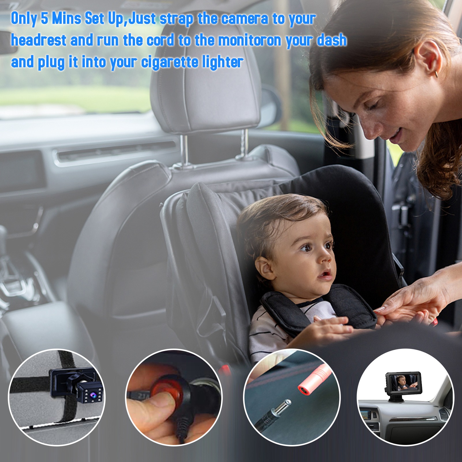 1080P Baby Car Mirror with 4.3 - Baby Products Video ulasan dan harga