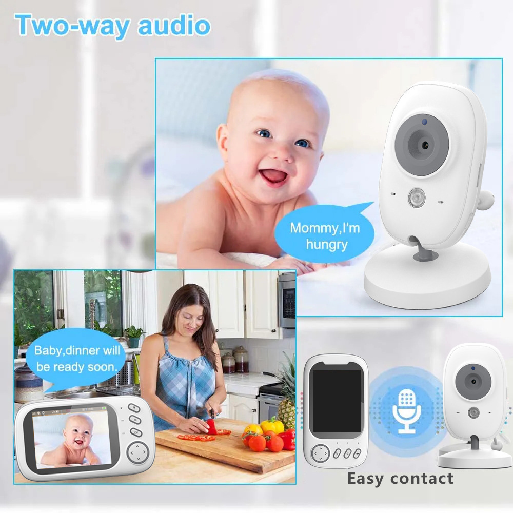 HTMCK 3.5 Inch Baby Monitor wi - Baby Products Video ulasan dan harga