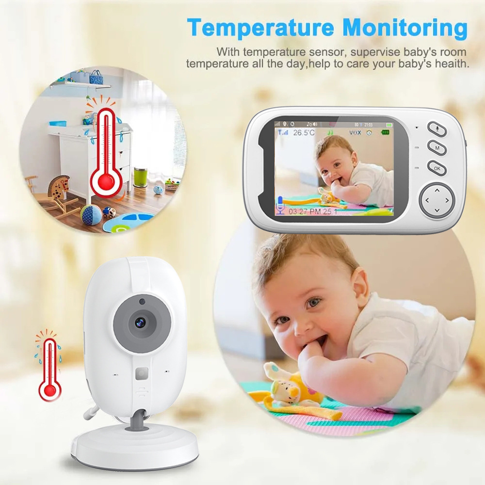 HTMCK 3.5 Inch Baby Monitor wi - Baby Products Video ulasan dan harga